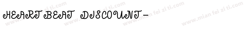 HEARTBEAT DISCOUNT字体转换